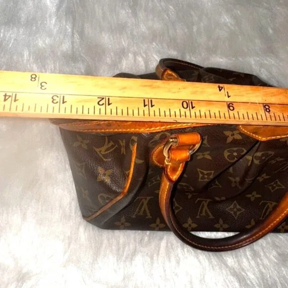 Louis Vuitton Tivoli PM Monogram Canvas Leather Handbag Brown & Orange - Picture 10 of 10